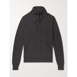 Mr P. Wool And Cashmereblend Drawstring Mockneck Sweater - S Gray